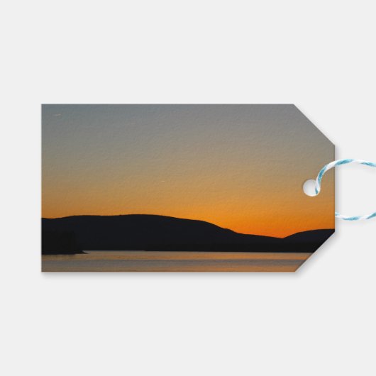 GebirgsSilhouette Geschenkanhänger (Vorderseite (Horizontal))