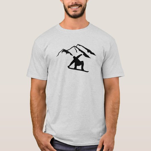 GebirgsSnowboarding T-Shirt (Vorderseite)