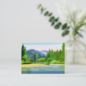 Gebirgssonnenaufgang-Szenen-Kunst-Visitenkarte Visitenkarte (Stehend Vorderseite)