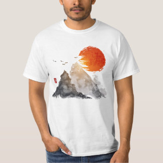 Gebirgssonnenuntergang-T - Shirt