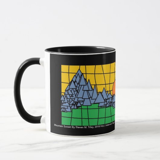 Gebirgssonnenuntergang Tasse (Links)