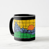 Gebirgssonnenuntergang Tasse (Vorderseite Links)