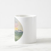 Gebirgssonnenuntergang-Tasse Kaffeetasse (Mittel)