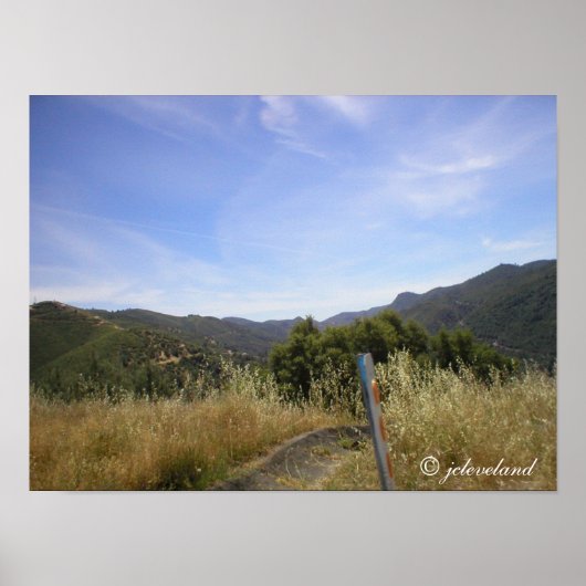 Gebirgsstraße Poster (Vorne)