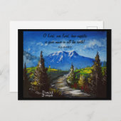 Gebirgsstraße Postkarte (Vorne/Hinten)