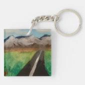 Gebirgsstraße Schlüsselanhänger (Rückseite)