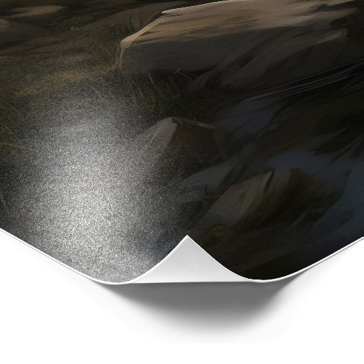 Gebirgsströmung Fotodruck (Ecke)