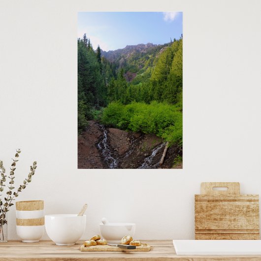 Gebirgsströmung Poster (Küche)