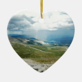 Gebirgssun-Strahlen Keramikornament (Vorne)