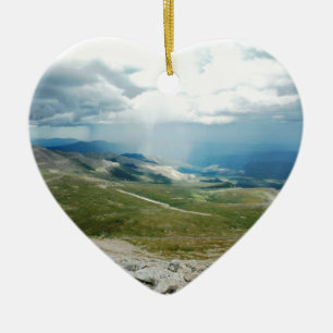 Gebirgssun-Strahlen Keramikornament