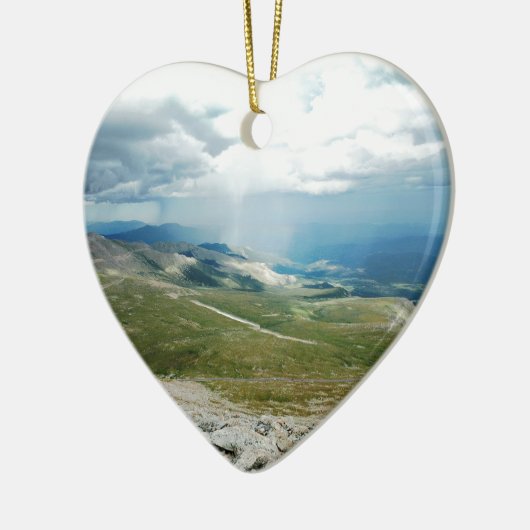 Gebirgssun-Strahlen Keramikornament (Links)