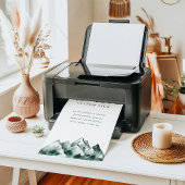 Gebirgssymbol für benutzerdefinierte Hochzeiten Poster