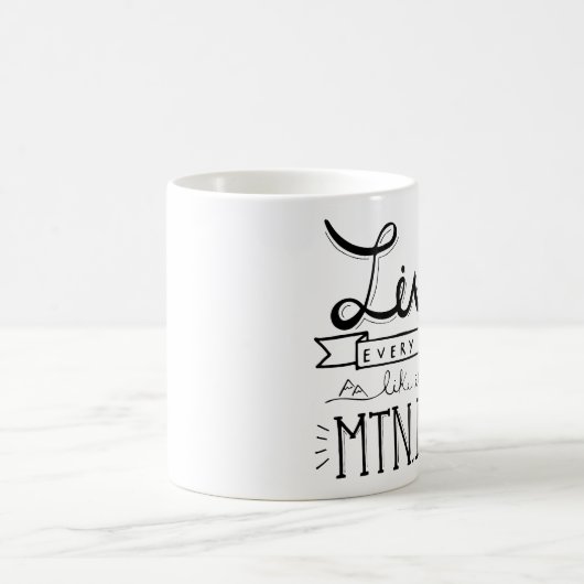 GebirgstagesTasse Kaffeetasse (Mittel)
