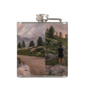 Gebirgsteich-Messkolben Flachmann (Rückseite)