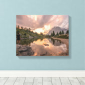 Gebirgsteich mit eingewickelter Leinwand (Insitu (Holzboden))