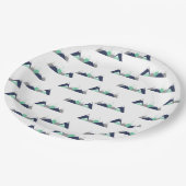 GebirgsThemed Baby-Duschen-Papier-Teller Pappteller (Schrägansicht)