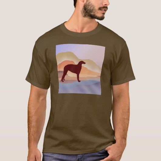GebirgsTrugbildBorzoi T-Shirt (Vorderseite)