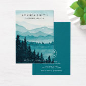 Gebirgswald Aquarelltafel Ohrring-Karte (Schreibtisch)