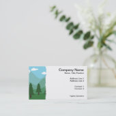 Gebirgswald Visitenkarte (Stehend Vorderseite)