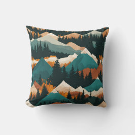 Gebirgswaldmuster Kissen