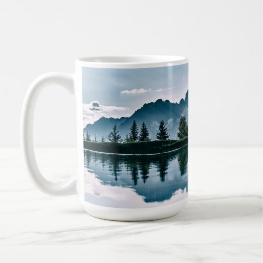 Gebirgswaldreflexion Kaffeetasse (Links)