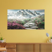 Gebirgswanderweg Leinwanddruck (Insitu (Wohnzimmer))