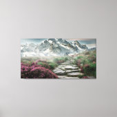 Gebirgswanderweg Leinwanddruck (Vorderseite)