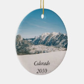 Gebirgsweihnachtsverzierung Keramikornament (Rechts)