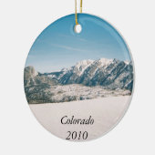 Gebirgsweihnachtsverzierung Keramikornament (Links)