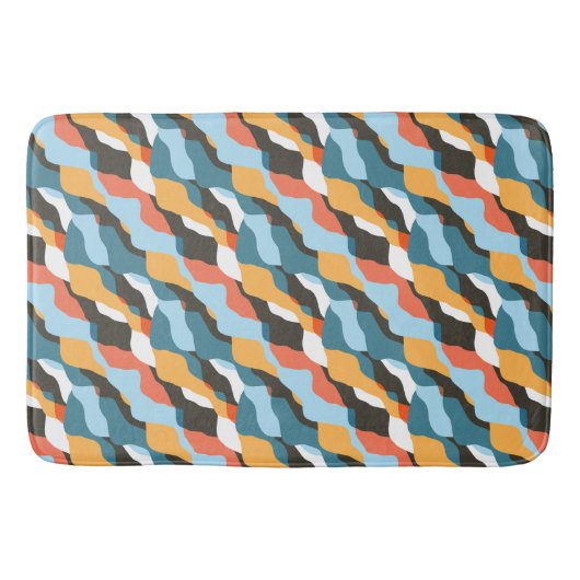 Gebirgswellen Badematte (Vorderseite)