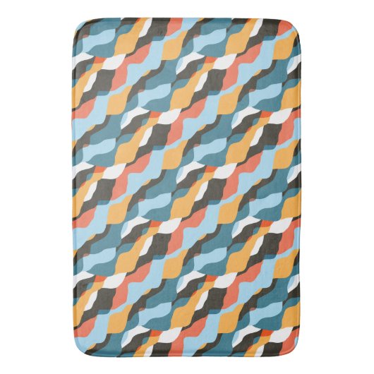 Gebirgswellen Badematte (Vorderseite Vertikal)