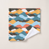 Gebirgswellen Badhandtuch Set (Waschlappen)