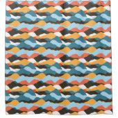 Gebirgswellen Duschvorhang (Vorderseite)