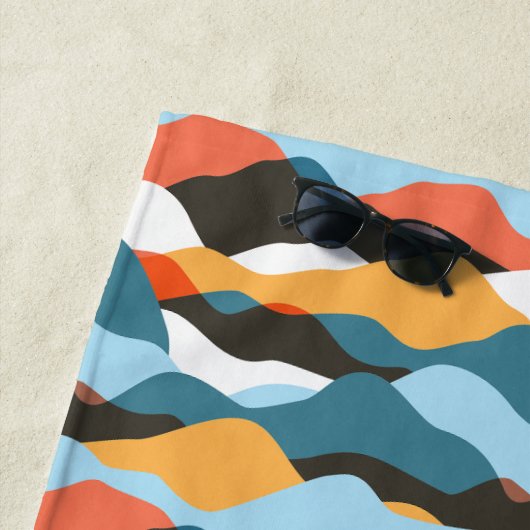 Gebirgswellen Strandtuch (Beispiel)