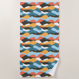 Gebirgswellen Strandtuch