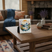 Gebirgszene Watercolor Fotoplatte