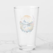 Gebirgszene Watercolor Glas (Rückseite)