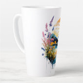 Gebirgszene Watercolor Milchtasse (Linke Ecke)