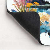 Gebirgszene Watercolor Mousepad (Ecke)