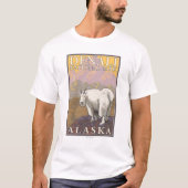 Gebirgsziege - Denali Nationalpark, Alaska T-Shirt (Vorderseite)