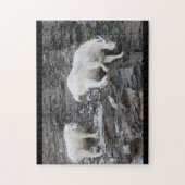 Gebirgsziege mit Baby Puzzle (Vertikal)