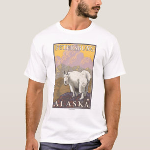 Gebirgsziege - Petersburg, Alaska T-Shirt