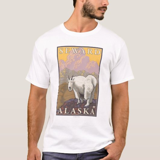 Gebirgsziege - Seward, Alaska T-Shirt (Vorderseite)