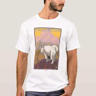 Gebirgsziege - Yellowstone Nationalpark T-Shirt