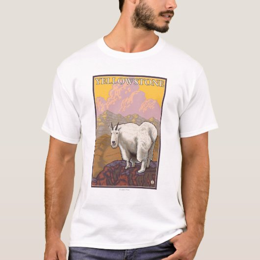 Gebirgsziege - Yellowstone Nationalpark T-Shirt (Vorderseite)