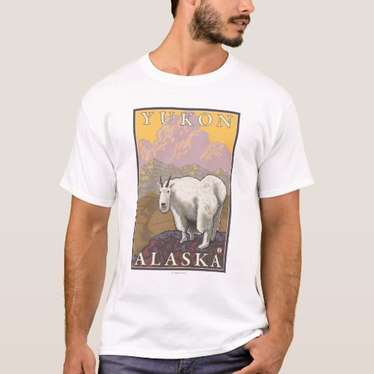 Gebirgsziege - Yukon, Alaska T-Shirt (Vorderseite)