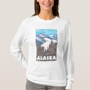 Gebirgsziegen-Szene - Anchorage, Alaska T-Shirt