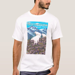 Gebirgsziegen-Szene - WestYellowstone, M.Ü. T-Shirt