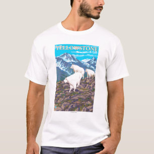 Gebirgsziegen-Szene - Yellowstone Nationalpark T-Shirt