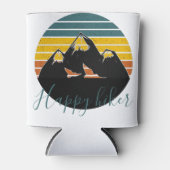 Gebirgszug für Retro-Sonnenuntergang Dosenkühler (Vorderseite)
